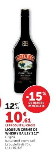 Liqueur Creme de Whisky Bailey's 17°
