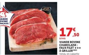 Viande Bovine Charolaise: Faux Filet à Griller