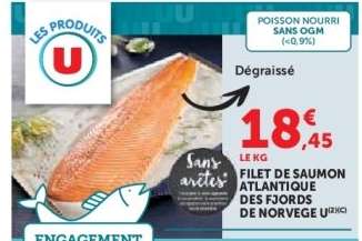 FILET DE SAUMON ATLANTIQUE DES FJORDS DE NORVEGE