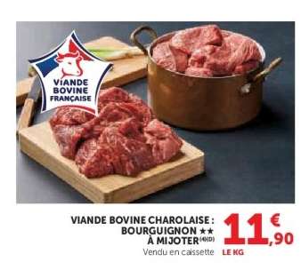 Viande Bovine Charolaise : Bourguignon