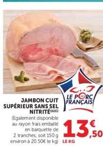 Jambon Cuit Supérieur Sans Sel Nitrité