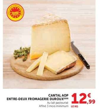 Cantal AOP Entre-Deux Fromagerie Duroux