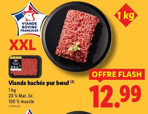 Viande Hachée Pur Bœuf