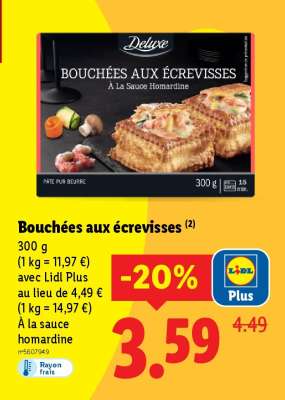 Bouchées aux écrevisses