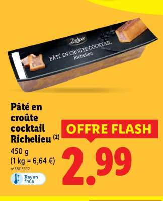 Pâté en croûte cocktail Richelieu
