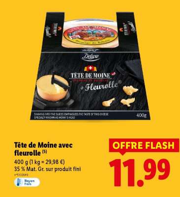 Tête de moine avec Fleurolle