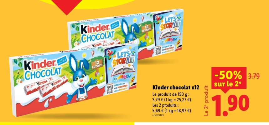 Kinder chocolat x12