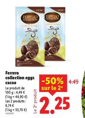 Ferrero collection eggs cacao