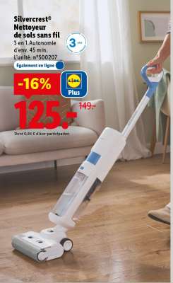 Silvercrest® Nettoyeur de sols sans fil