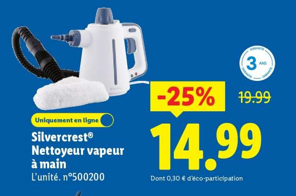 Silvercrest® Nettoyeur vapeur à main