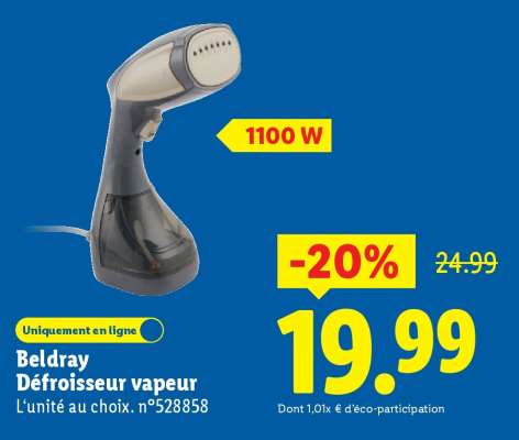 Beldray Défroisseur vapeur