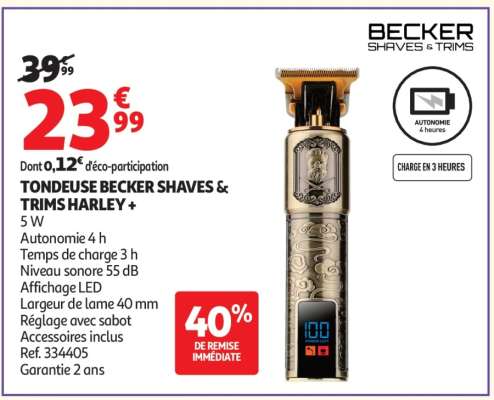 TONDEUSE BECKER SHAVES & TRIMS HARLEY +
