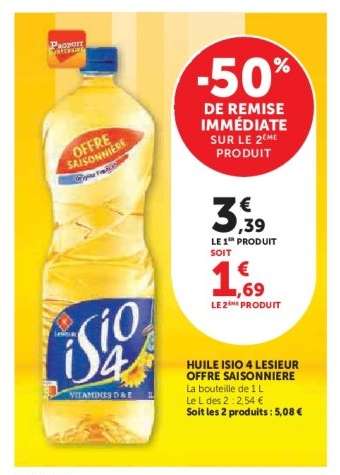 Huile Isio 4 Lesieur Offre Saisonnière