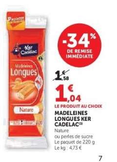 Madeleines longues KER CADELAC
