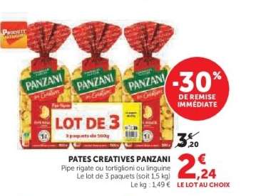 PATES CREATIVES PANZANI