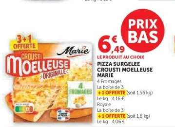 Pizza Surgelée Crousti Moelleuse Marie