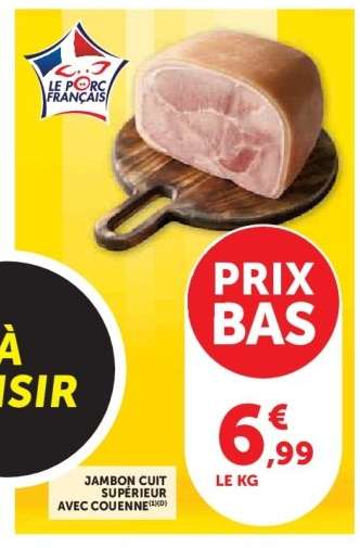 JAMBON CUIT SUPÉRIEUR AVEC COUENNE