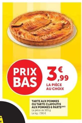Tarte aux pommes ou tarte clafoutis aux pommes