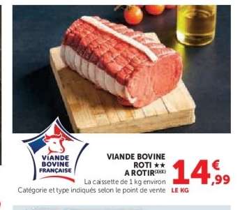 Viande Bovine : Rôti**