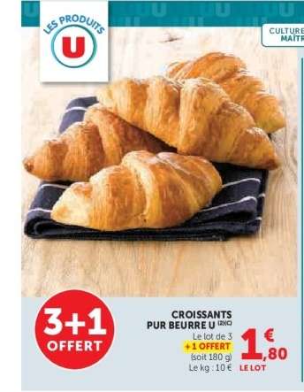 CROISSANTS PUR BEURRE U