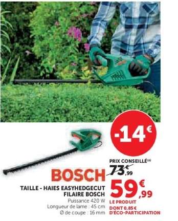 TAILLE - HAIES EASYHEDGECUT FILAIRE BOSCH