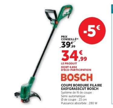COUPE BORDURE FILAIRE EASYGRASSCUT BOSCH