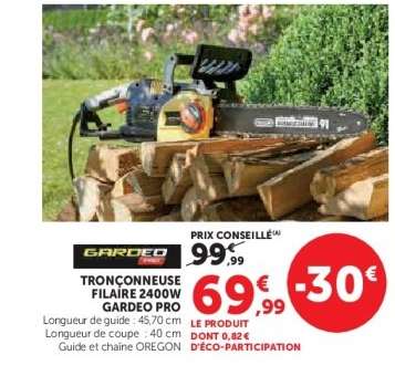 Tronçonneuse Filaire 2400W Gardeo Pro