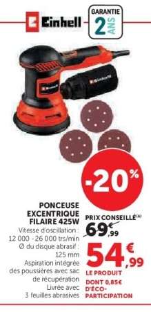 Ponceuse Excentrique Filaire 425W