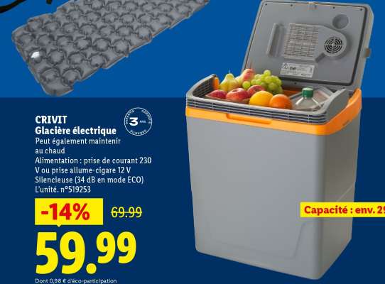 CRIVIT Glacière électrique