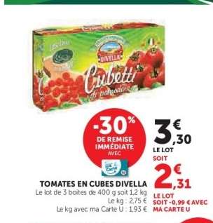 TOMATES EN CUBES DIVELLA