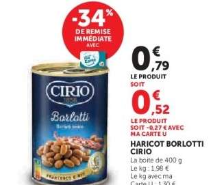 HARICOT BORLOTTI CIRIO