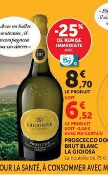 PROSECCO DOC BRUT BLANC LA GIOIOSA