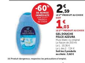 GEL DOUCHE "FELCE AZZURRA"