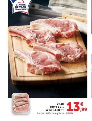 VEAU : COTE A GRILLER