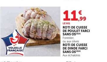 ROTI DE CUISSE DE POULET FARCI SANS OS