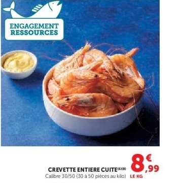 CREVETTE ENTIERE CUITE