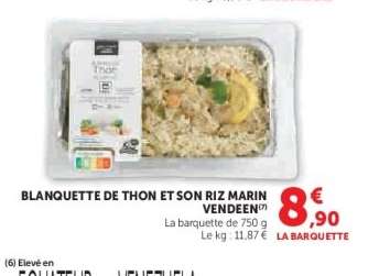 BLANQUETTE DE THON ET SON RIZ MARIN VENDEEN