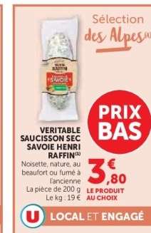 VERITABLE SAUCISSON SEC SAVOIE HENRI RAFFIN