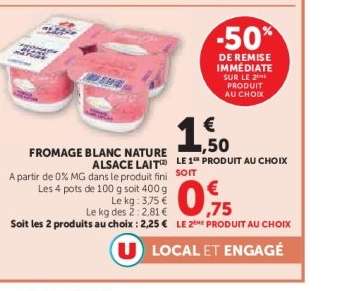 FROMAGE BLANC NATURE ALSACE LAIT
