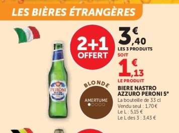 BIERE NASTRO AZZURRO PERONI 5°