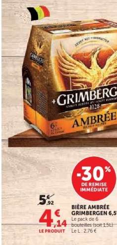 BIERE AMBREE GRIMBERGEN 6,5°