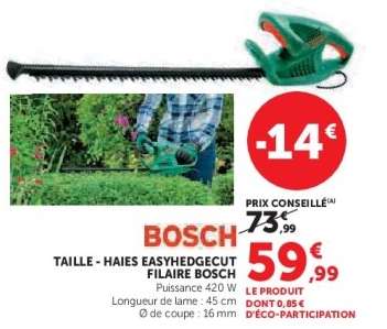 TAILLE - HAIES EASYHEDGECUT FILAIRE BOSCH