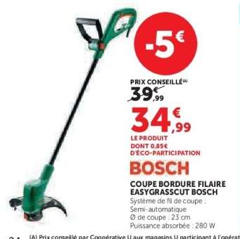 COUPE BORDURE FILAIRE EASYGRASSCUT BOSCH