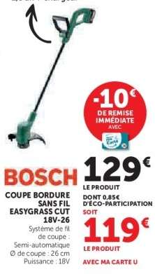 BOSCH COUPE BORDURE SANS FIL EASYGRASS CUT 18V-26