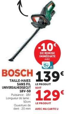 BOSCH Taille-haies sans fil UniversalHedgeCut 18V-50