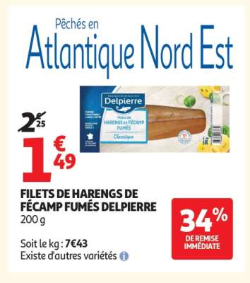 Filets De Harengs De Fécamp Fumés Delpierre