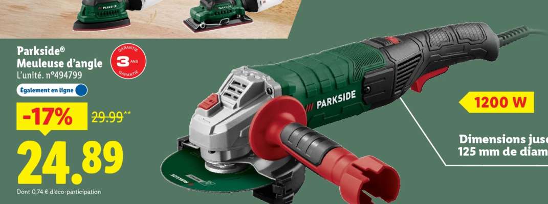 Parkside® Meuleuse d'angle