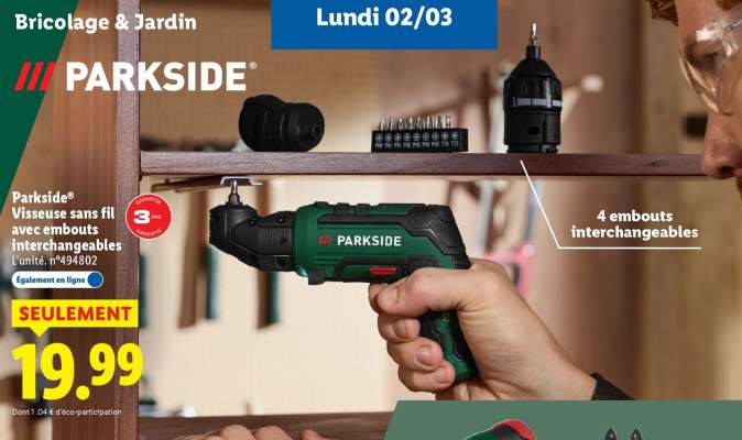 Parkside Visseuse sans fil