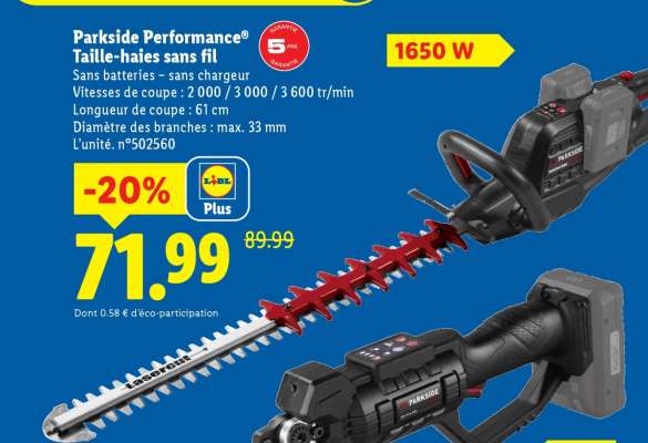Parkside Performance® Taille-haies sans fil