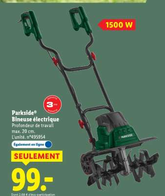 Parkside Bineuse électrique